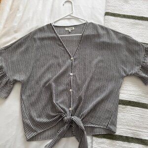 Max Studio Tie Blouse